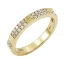 Yellow gold diamond wedding band, with stud details