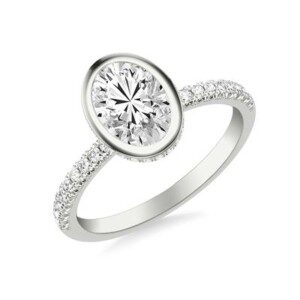 white gold diamond engagement ring