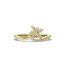 diamond fashion ring dragonfly design in yellow gold