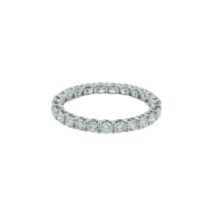 white gold eternity style diamond ring