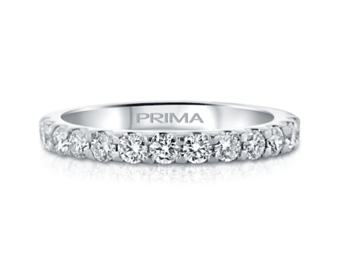 white gold straight diamond band