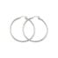 White Gold Hoops-Fashion Jewelry