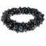 Black crystal bead bracelet-Silver Jewelry