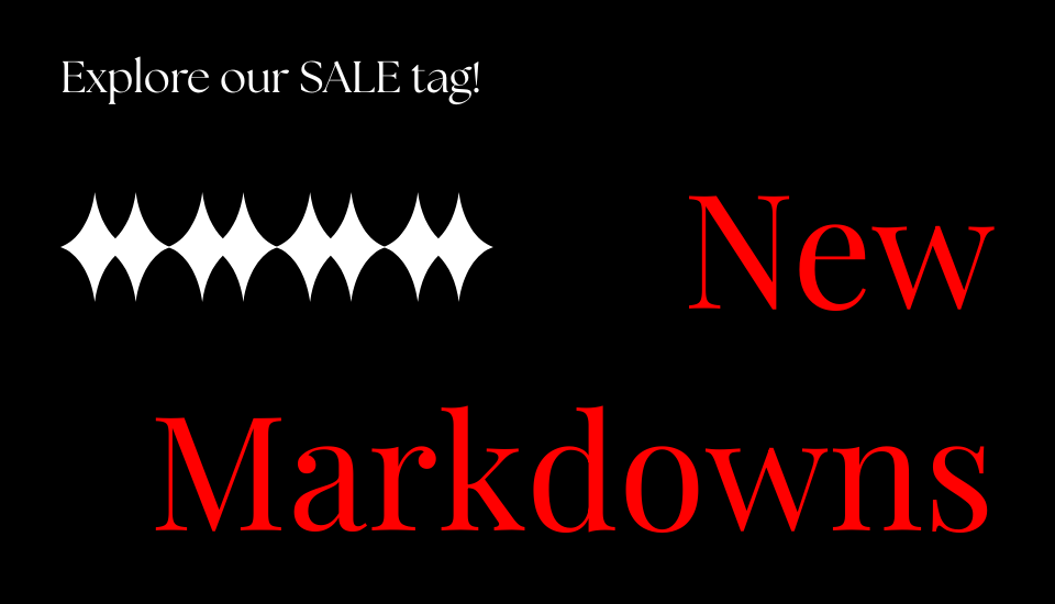new markdowns announcement, click sale tag