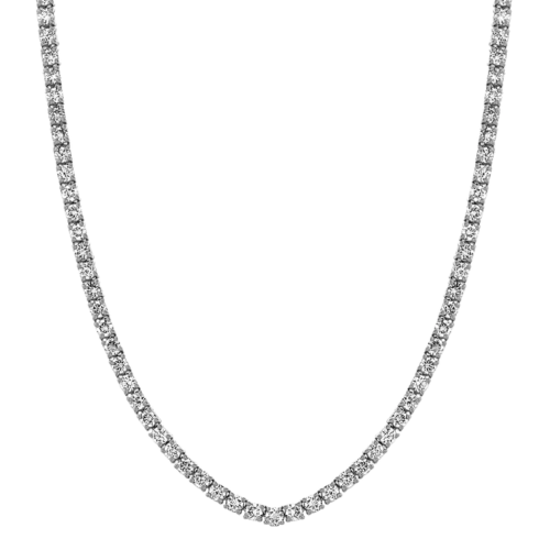 white gold diamond tennis necklace